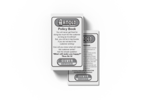 Arnold Machinery Company Policy Book Silver Service Guarantee
